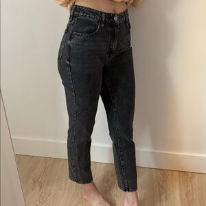 PacSun Ultra High Rise Slim Mom Jeans Faded Black